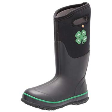 Imagem de BOGS Bota de chuva feminina clássica de cano alto, Estampa 4h - preto, 6