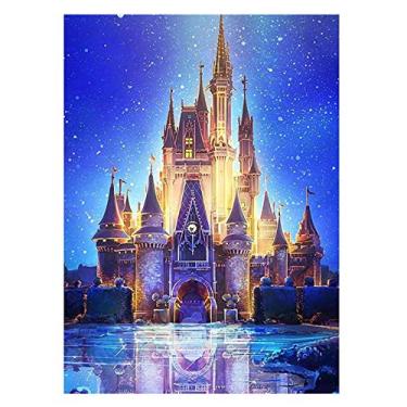 Imagem de Kiboule Kits de pintura de diamante 5d diy broca completa pintura de diamante bordado de cristal strass artes cruzadas artesanato para decoração de parede para casa presente 30 * 40 cm