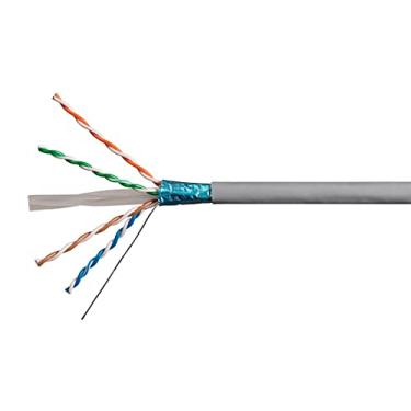 Imagem de Monoprice Cabo Ethernet Cat6A a granel – 150 metros – Cinza, sólido, 550 Mhz, F/UTP, CMR, classificação Riser, fio de cobre puro e desencapado, 10G, 23AWG, sem logotipo (UL) (TAA)