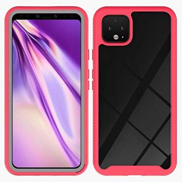 Imagem de Mobile phone accessories Para for Google Pixel 4 Starry Sky Solid Color Series PC à prova de choque + capa protetora TPU phone case