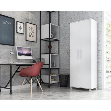 Imagem de Armario De Escritorio Manuela 2 Pts 5 Prateleiras 1,80m