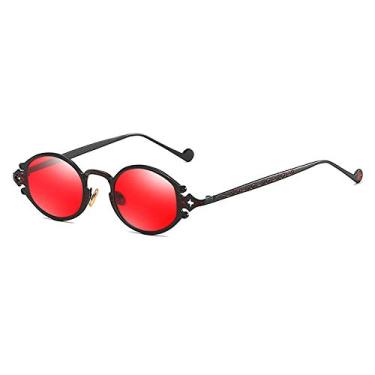 Imagem de tiro de rua homem óculos de sol mulheres retro steampunk óculos oval armação de metal óculos de sol esculpidos gafas sol mujer,2,China