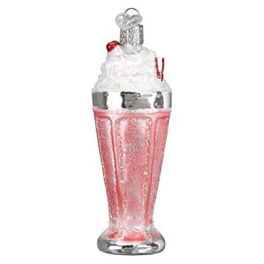 Imagem de Old World Christmas Ornamentos: Ornamentos de vidro soprado para árvore de Natal, milkshake