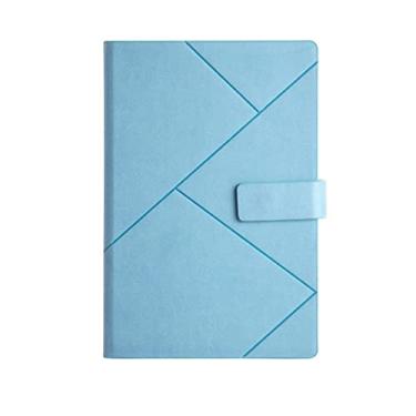 Imagem de A5 B5 Business Notepad Diário de Couro Caderno Diário de Meninas, Azul, B5