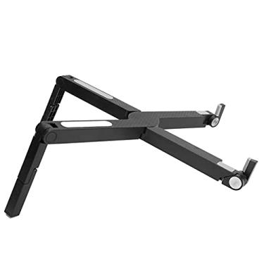 Imagem de Suporte portátil para laptop, suporte portátil para laptop para mesa, suporte dobrável ventilado para notebook e tablets com menos de 43 cm (Preto)