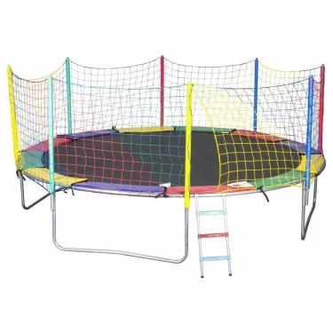 Imagem de Cama Elástica Pula Pula 4,27m Lona Preta s/ Emenda PapiBrink