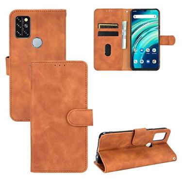 Imagem de For for UMIDIGI A9 Pro Solid Color Skin Feel Magnetic Buckle Horizontal Flip Texture PU Leather Case with Holder & Card Slots & Wallet
