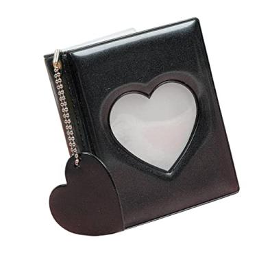 Imagem de Bonito portacartão de 3 polegada pingente de de amor modelo de de amor oco como colecionar mini álbum para, PRETO