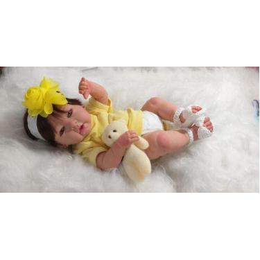 Imagem de Bebê Reborn  Princesa Menina Pronta Entrega, Banho Silicone - Ana Doll