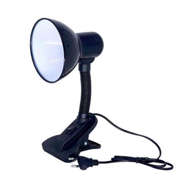 Imagem de 10 Luminaria Mesa Garra Presilha Articulavel Bivolt Abajur