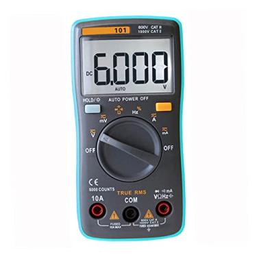 Imagem de Qudai Resistência RM101 True RMS Multifuncional LCD multímetro digital DMM DC tensão AC t Meter Diode capacitância Tester medição automática Polaridade Identificação Amperímetro voltímetro NP
