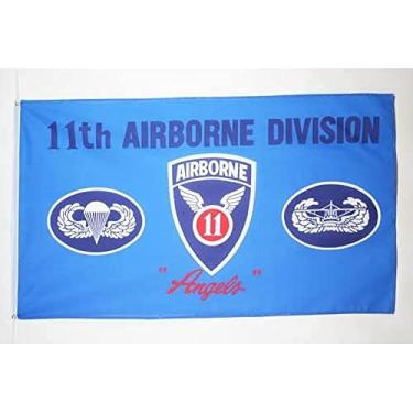 Imagem de AZ FLAG EUA 11 Bandeira aerotransportada 3' x 5' - EUA - Bandeiras do exército americano 90 x 150 cm - Banner 3x5 pés