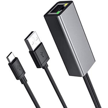 Imagem de Master Cables Adaptador Ethernet Fire TV Stick, adaptador Ethernet para Fire Stick e Chromecast, Chromecast Ultra 4k, Fire TV Cube, Chromecast 3/2/1, micro USB para LAN RJ45 com fonte de alimentação