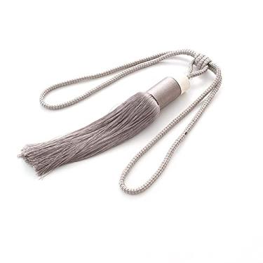 Imagem de Suportes de cortina Cortina de borla cilíndrica simples, cortina de bola pendurada, acessórios de cortina, T11,4 pcs