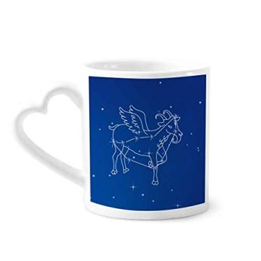 Imagem de Star Universe Capricórnio Constelação Caneca Café Cerâmica Copos Copo Coração Vidro