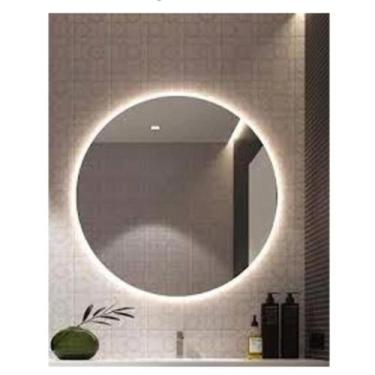 Imagem de Espelho Multiuso Lapidado Redondo 70cm Com Led - Artes Veneza