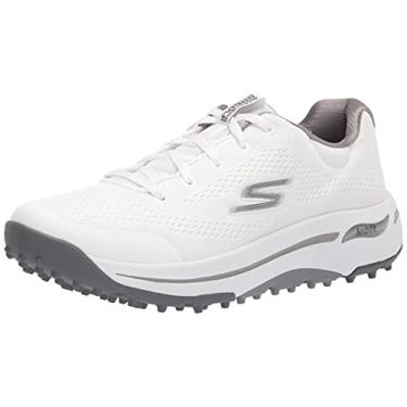 Imagem de Skechers Sapato de golfe feminino Go Arch Fit, Branco, 7.5