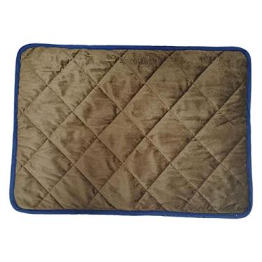 Imagem de Gralara Almofada para Animais de Estimação com Aquecimento Automático para Cães, para Gatos, Tapete de Dormir Térmico, Segurança, Confortável, C, Café 48x70cm