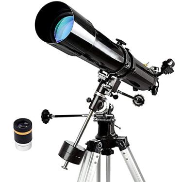 Imagem de Telescópio Spotting Scope para crianças adultos iniciantes, telescópio astronômico HD telescópio espacial monocular ao ar livre com tripé e controle remoto sem fio Double the comfort