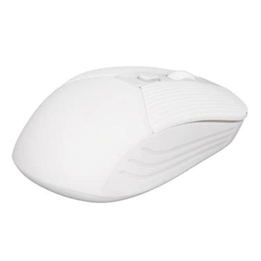 Imagem de Mouse para Laptop, Design Ergonômico, Design Clássico, DPI Ajustável, Mouse Sem Fio para Uso Doméstico (Branco)