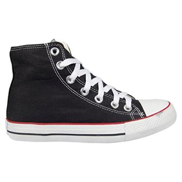 Imagem de Tenis Tradicional Unissex Cano Alto Original West Boot Star Botinha 07122817 (42, Preto)
