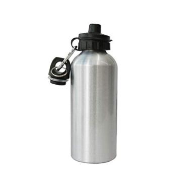 Imagem de GARRAFA ALUMINIO PARA SUBLIMAÇÃO COM DOIS BICOS 600 ML PRATA