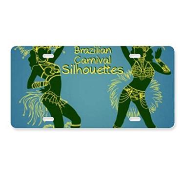 Imagem de DIYthinker Hula Outline Placa Cultural Brasil Brasileiro Decoração de Aço Inoxidável Automóvel