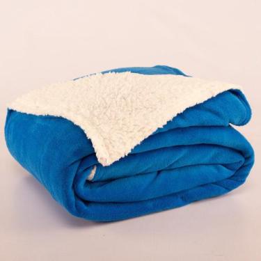 Imagem de Cobertor Casal Queen Canada Azul Royal - Vilela Enxovais