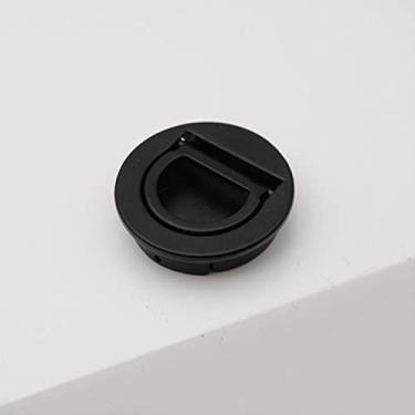 Imagem de Maçanetas de porta ocultas Aço inoxidável embutido com maçaneta invisível O gabinete puxa a porta à prova de fogo do disco da sala redonda da maçaneta da porta, E