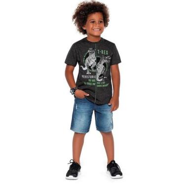 Imagem de Camiseta Infantil Verão Menino, T-Rex - Fakini