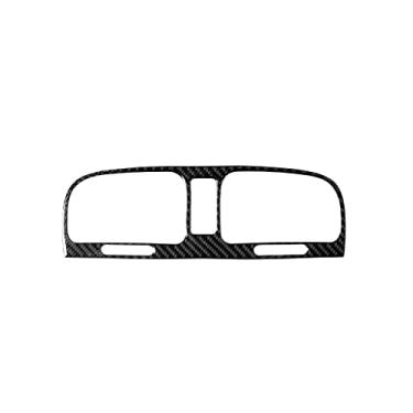 Imagem de UTOYA Adesivo de saída de ar médio interior de fibra de carbono para carro Moldura decorativa, adequado para VW Golf 6 2008-2012 gti R MK6 Car styling