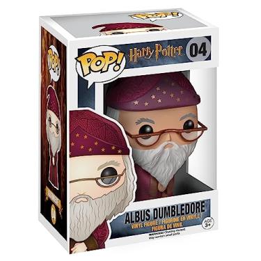 Imagem de Funko POP Filmes: Harry Potter Albus Dumbledore Action Figure, Embalagem Padrão