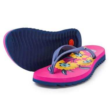 Imagem de Chinelo Kenner Ibiza Pro Bloom Flatform - Roxo E Rosa