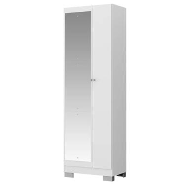 Imagem de Sapateira 2 Portas com Espelho Carraro Branco