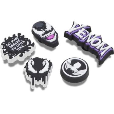 Imagem de Crocs Jibbitz Encantos de sapato Disney Pacote com vários pingentes - Mickey Mouse, Minnie Mouse, personagens de pingentes de sapato, Venom do Homem-Aranha, 5 Pack