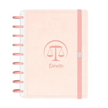 Imagem de Caderno Disco Médio Profissão 140F M+ Rosa Direito