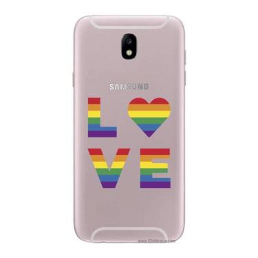 Imagem de Capa Case Capinha Samsung Galaxy  J7 Pro Arco Iris Love - Showcase