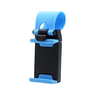 Imagem de Uonlytech suporte para celular suporte para telefone no volante clipe de telefone de volante carro titular do telefone móvel suporte de telefone