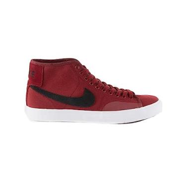 Imagem de Nike Sb Zoom Blazer Mid PRM Tênis masculino Da1839, Vermelho/preto, 10