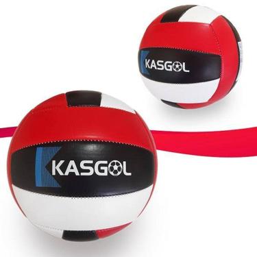 Imagem de Bola De Voleibol Kasgol Oficial - Vermelho Preto E Branco