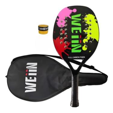 Imagem de Raquete Beach Tennis 100% Fibra De Carbono 3K - Original WEIIN - no Brasil - com Nota Fiscal ((SPLASH COLORS))…
