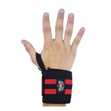 Imagem de Munhequeira Musculação e Crossfit Lpo Elástica Alta Compressão (Vermelho)