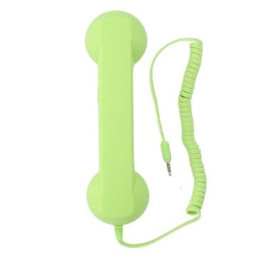 Imagem de Aparelho de telefone retrô de 3,5 mm, som nítido para , celular, smartphone (verde)