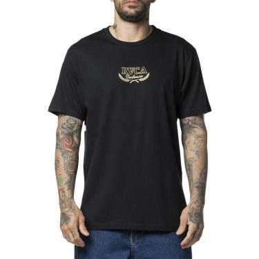 Imagem de Camiseta RVCA Laurels WT24 Masculina Preto