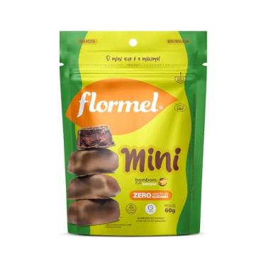 Imagem de Mini Bombom com Banana FLORMEL Zero Açúcar 60 Gramas