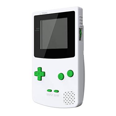 Imagem de eXtremeRate Conjunto completo de botões de substituição GBC verde para Gameboy Color - Console de jogos portátil não incluído