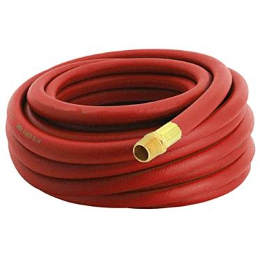 Imagem de CAMPBELL HAUSFELD Mangueira de borracha para compressor de ar de 9,5 cm x 1,5 m, interior de cabo trançado durável, mangueira de ar de nível profissional para compressores de ar com pressão máxima de