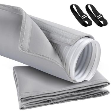 Imagem de AGPTEK Capa de mangueira de ar condicionado portátil, manga de mangueira CA isolada para mangueira de exaustão de 12,7 cm e 15 cm, envoltório de ventilação de duto de tubo CA de 15 cm, fácil