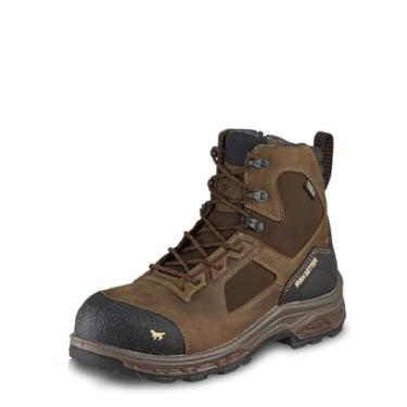 Imagem de Bota de trabalho masculina Irish Setter Work Kastoa 15 cm com zíper lateral e bico de segurança à prova d'água, Marrom, 11 Wide
