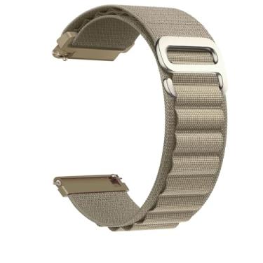 Imagem de Pulseira de nylon compatível com Samsung Galaxy Watch 7/FE/6/5 Pro 4 3/Watch 4 6 Classic/Active/Gear S2 S3 Frontier, pulseira esportiva de 20 mm e 22 mm para Galaxy Watch de 47 mm, 43 mm, 45 mm, 40